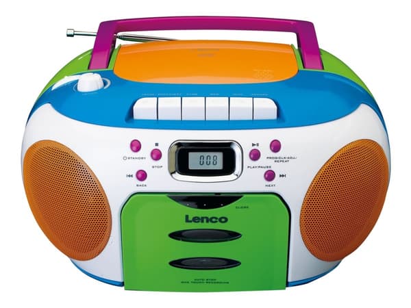 Lenco SCD-971 - Boombox - 2.4 Watt - flera färger