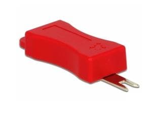DeLOCK 86412, RJ-45, Punainen, 4 kpl, Muovipussi, 23 mm, 80,5 mm