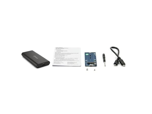 FANTEC NVMe31 - Lagringspakke - NVMe - USB 3.1 (Gen 2) - svart Sort