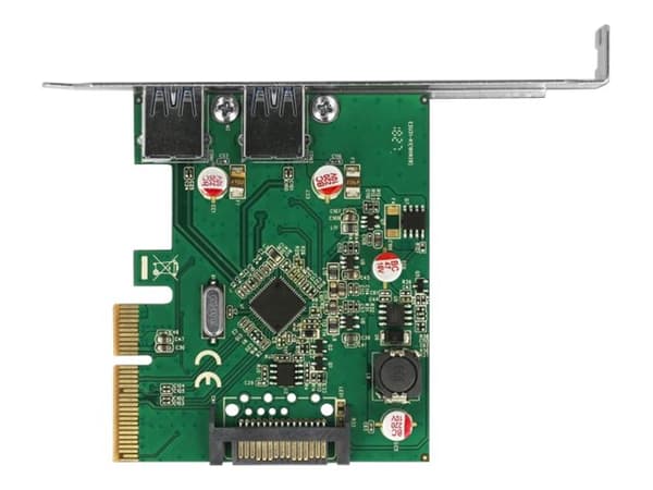 Delock - USB-adapter - PCIe 3.0 x4 lav profil - USB 3.1 Gen 2 x 2