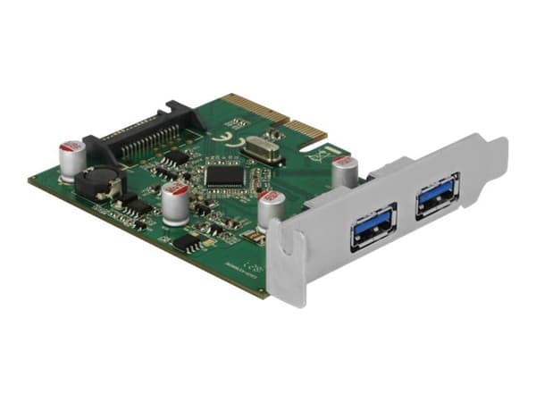 Delock - USB-adapter - PCIe 3.0 x4 lav profil - USB 3.1 Gen 2 x 2