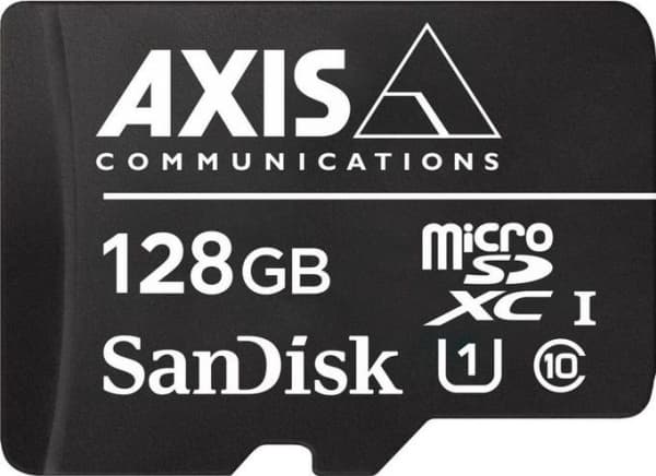 Axis 01491-001, 128 GB, MicroSDXC, Luokka 10, 80 MB/s, 80 MB/s, Class 1 (U1)
