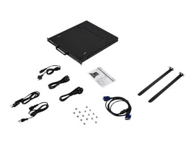 StarTech.com Rackmount KVM Console - Single-Port with 17" LCD Monitor - KVM-konsol med KVM switch - 1 porte - 17" - rackversion - 1280 x 1024 - 250 c