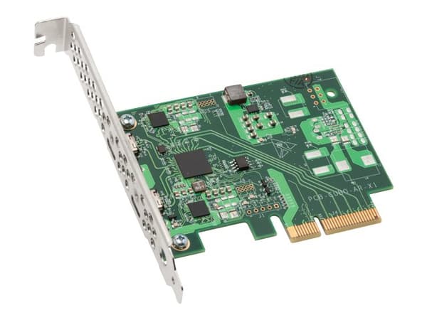 Sonnet Thunderbolt 3-oppgraderingskort - Thunderbolt-adapter - PCIe - Thunderbolt 3 / USB-C 3.1 x 2 Grønn, Sølv