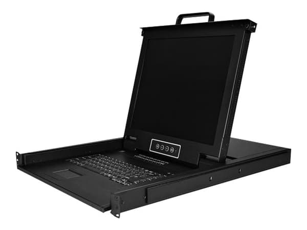 StarTech.com 16 Port Rackmount KVM Console w/ Cables - Integroitu KVM-kytkin w/ 17" LCD - 1U LCD KVM-laatikko 50000 MTBF - USB + VGA Support (RKCONS1