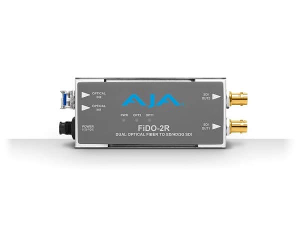 AJA FiDO-2R, Aktiv videoomformer, Grå, 3 Gbit/sek., BNC, 20 V, 0 - 40 °C