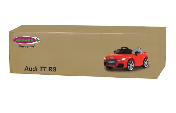Jamara Audi TT RS, 3 År, 4 hjul, Svart, Röd, Batterier krävs