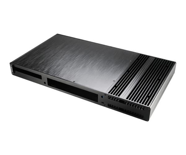 Akasa Galileo TU, Ställning, Server, Svart, Thin Mini-ITX, Gjuten aluminium, 1U