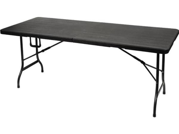 Perel FP180W, Sort, High-Density Polyethylene (HDPE), Stål, Rektangulær form, 4 ben, H-ben, 750 mm