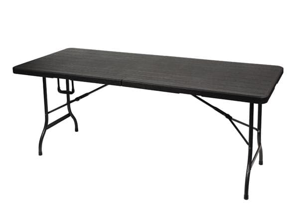 Perel FP180W, Sort, High-Density Polyethylene (HDPE), Stål, Rektangulær form, 4 ben, H-ben, 750 mm