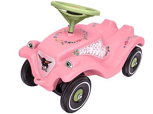 BIG Bobby Car Classic Flower, 1 år, 4 hjul, Plast, Rosa, Grønn