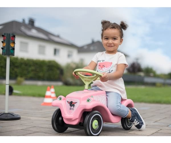 BIG Bobby Car Classic Flower, 1 år, 4 hjul, Plast, Rosa, Grønn