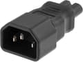 Pikkukuva 3 / 4: Deltaco DEL-1012, C7, C14, 250 V, 2,5 A, Musta