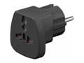 Miniatyrbilde 3 av 5: MicroConnect - Strømkoblingsadapter - NEMA 1-15, Europlug, DK 2-5A (hunn) til CEE 7/4 (hann) - svart