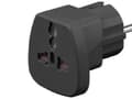 Miniatyrbilde 4 av 5: MicroConnect - Strømkoblingsadapter - NEMA 1-15, Europlug, DK 2-5A (hunn) til CEE 7/4 (hann) - svart