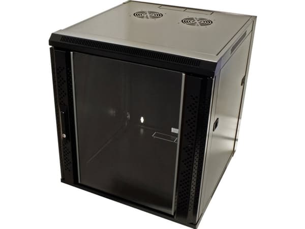 Secomp 26.99.0152, 12U, Veggmontert stativ, Svart, Passiv, 48,3 cm (19"), 570 mm