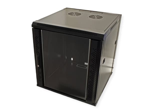 Secomp 26.99.0152, 12U, Veggmontert stativ, Svart, Passiv, 48,3 cm (19"), 570 mm