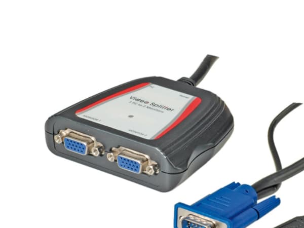 Value 14.99.3523, VGA, 2x VGA, Grå, 250 MHz, 0,65 m, 1920 x 1440