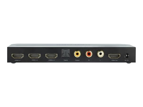 Delock - Video/audio switch - 3 x HDMI - stasjonær