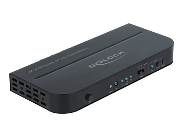 Delock - Video/audio switch - 3 x HDMI - stasjonær