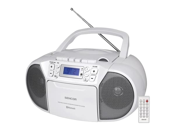 Sencor SPT 3907 W, Digital, FM, 87,5 - 108 MHz, Spelare, CD-R, CD-RW, Slumpvis, Repetera
