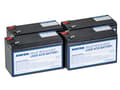 Miniatyrbilde 1 av 2: AVACOM AVA-RBC133-KIT, Forseglet blysyre (VRLA), 4 stykker, Sort, Vietnam, APC RBC133, 10,8 kg