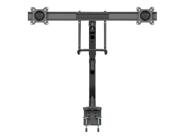 StarTech.com Dubbel monitorarm - Kraftig - Genomföring/Skrivbordfäste - Monteringssats - justerbar arm - för 2 monitorer - extra kraftigt stål - svar