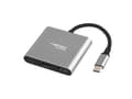 Miniatyrbild 3 av 5: NATEC Fowler Mini, USB 2.0 Type-C, Grå, HDMI, USB 3.2 Gen 1 (3.1 Gen 1) Type-A, USB 3.2 Gen 1 (3.1 Gen 1) Type-C, USB, 59 mm, 52 mm