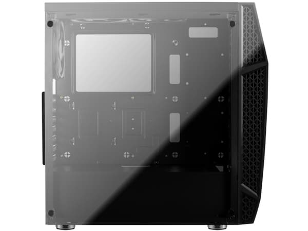 Aerocool Klaw, Midi Tower, PC, Svart, ATX, micro ATX, Mini-ITX, Akrylnitrilbutadienstyren (ABS), SPCC, Spela