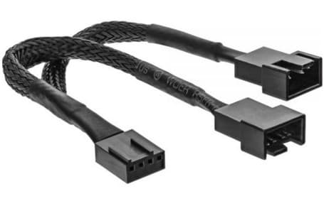 InLine 33328Y, 0,15 m, 4-pin PWM, 2 x 4-pin PWM, Hankjønn, Hunkjønn, Rett