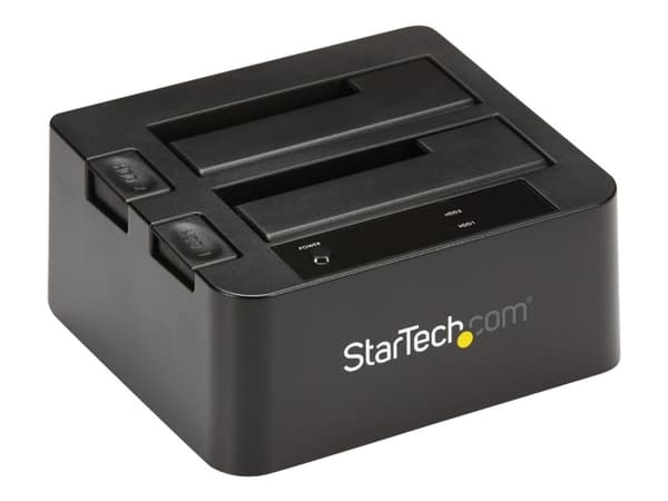 StarTech.com Dual-Bay USB 3.1 til SATA-harddiskdokkingstasjon, USB 3.1 (10 Gbps) harddiskdokkingstasjon, ekstern 2.53.5 SATA IIIIII, SSDHDD-dokkingst