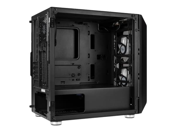 Kolink Citadel Mesh RGB - Tower - micro ATX - genomskinlig sidopanel (härdat glas) - ingen strömförsörjning (ATX) - svart - USB/ljud