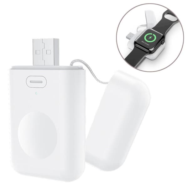 Qi Trådlös Powerbank Till Apple Watch Series 7/6/5/4/3/2/1