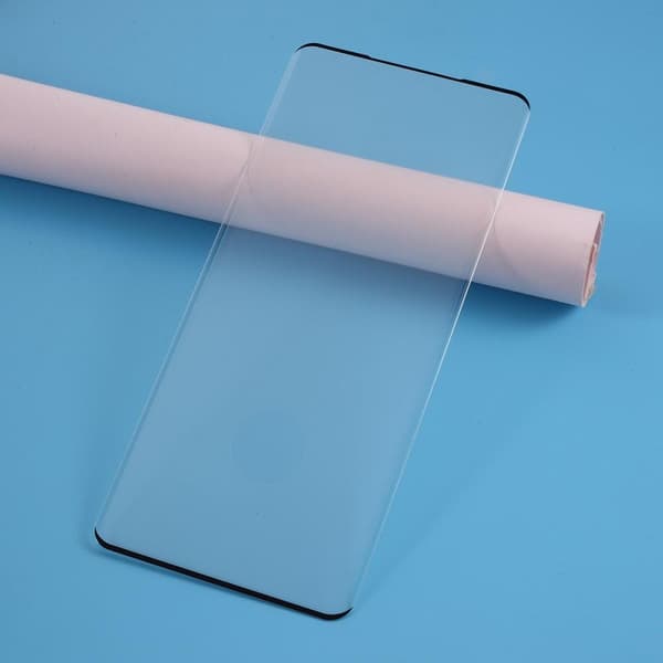 Samsung Galaxy S20 Ultra buet hærdet glas i fuld størrelse (fingeraftrykslåsning)