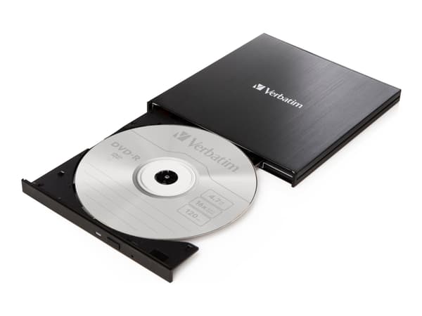 Verbatim 43886, Musta, Kelkka, Työpöytä/Notebook, DVD±RW, USB 3.2 Gen 1 (3.1 Gen 1), CD-R, CD-RW, DVD+R, DVD+R DL, DVD+RW, DVD-R, DVD-R DL, DVD-RW