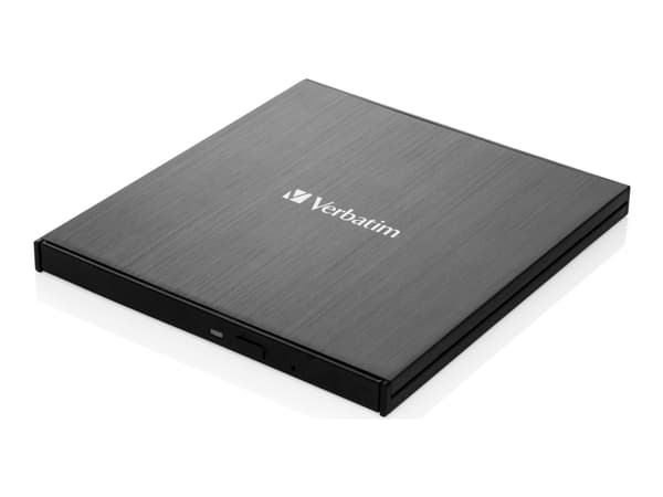 Verbatim 43886, Musta, Kelkka, Työpöytä/Notebook, DVD±RW, USB 3.2 Gen 1 (3.1 Gen 1), CD-R, CD-RW, DVD+R, DVD+R DL, DVD+RW, DVD-R, DVD-R DL, DVD-RW
