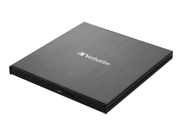 Verbatim 43886, Musta, Kelkka, Työpöytä/Notebook, DVD±RW, USB 3.2 Gen 1 (3.1 Gen 1), CD-R, CD-RW, DVD+R, DVD+R DL, DVD+RW, DVD-R, DVD-R DL, DVD-RW musta