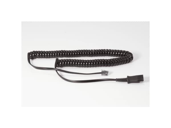 Auerswald - Hodetelefonkabel - 4-stiftskontakt - rullet sammen - for COMfortel 1400, 1400 IP
