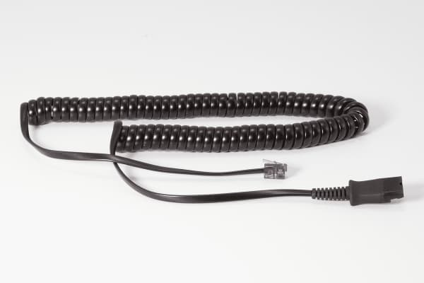Auerswald - Hodetelefonkabel - 4-stiftskontakt - rullet sammen - for COMfortel 1400, 1400 IP
