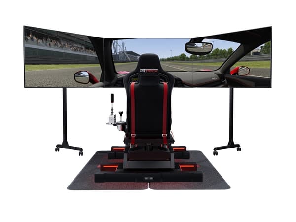 Next Level Racing Free Standing Triple Monitor Stand - Monteringssett (gulvstativ) - for 3 LCD/plasma-paneler - skjermstørrelse: 32"-65"