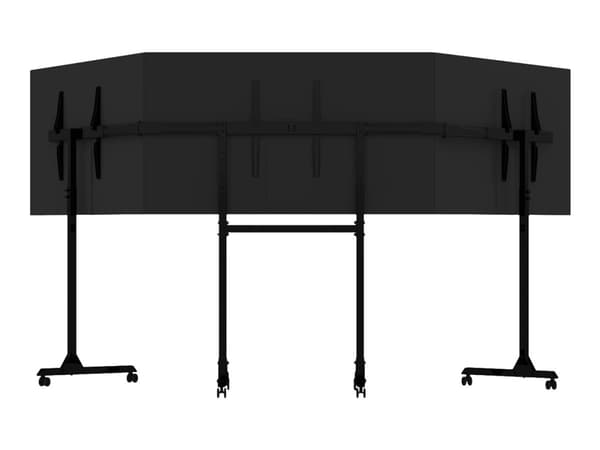 Next Level Racing Free Standing Triple Monitor Stand - Monteringssett (gulvstativ) - for 3 LCD/plasma-paneler - skjermstørrelse: 32"-65"