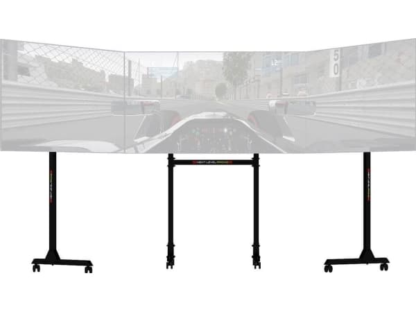 Next Level Racing Free Standing Triple Monitor Stand - Monteringssett (gulvstativ) - for 3 LCD/plasma-paneler - skjermstørrelse: 32"-65"