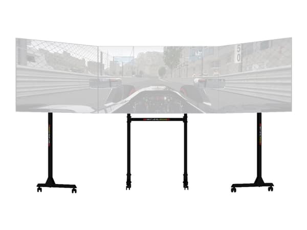 Next Level Racing Free Standing Triple Monitor Stand - Monteringssett (gulvstativ) - for 3 LCD/plasma-paneler - skjermstørrelse: 32"-65"