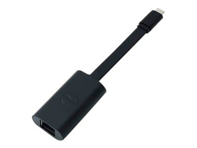 Dell - Nätverksadapter - USB-C - Gigabit Ethernet - svart Svart