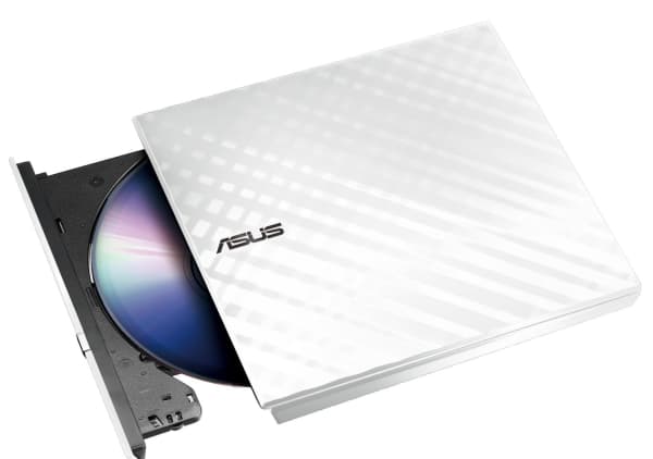 ASUS SDRW-08D2S-U LITE - Diskenhet - DVD±RW (±R DL) / DVD-RAM - 8x/8x/5x - USB 2.0 - extern - vit