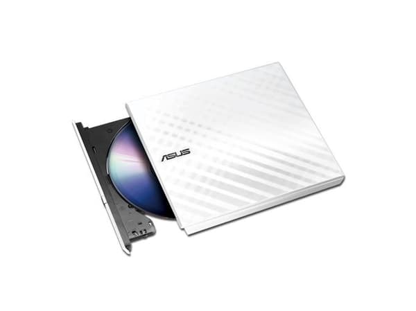 ASUS SDRW-08D2S-U LITE - Diskenhet - DVD±RW (±R DL) / DVD-RAM - 8x/8x/5x - USB 2.0 - extern - vit