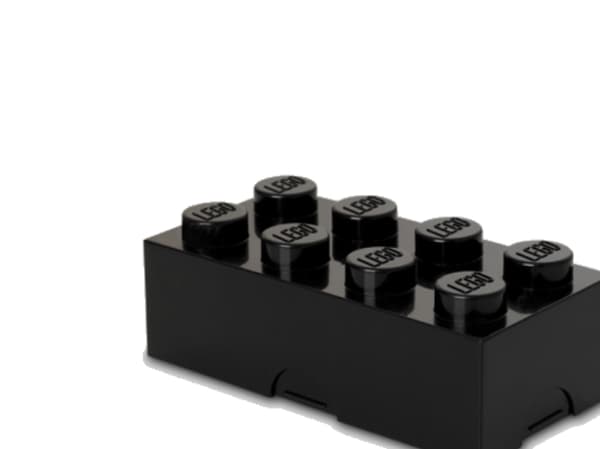LEGO Lunch Box 8 - Matlagringsbeholder - svart