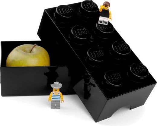 LEGO Lunch Box 8 - Matlagringsbeholder - svart