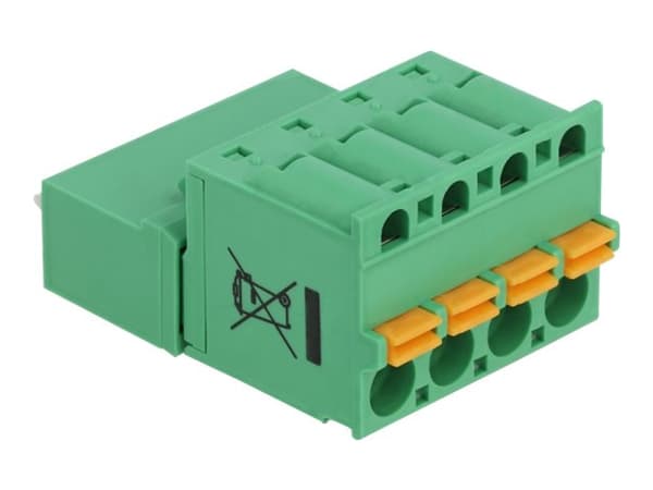 Delock - Avslutningsblock - grön