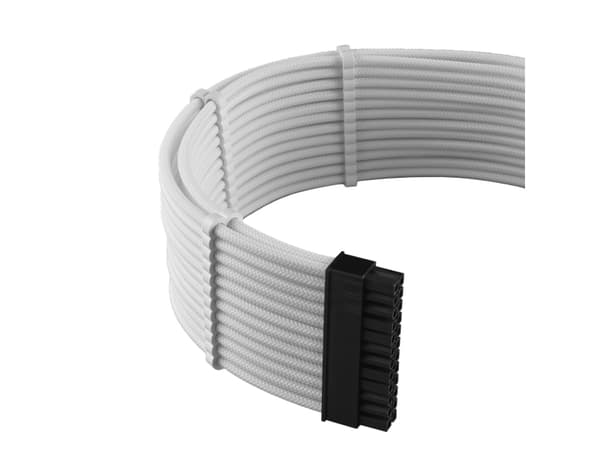 CableMod PRO Series ModMesh C-Series RMi & RMx Cable Kit - Strømkabelsett - formstøpt - hvit